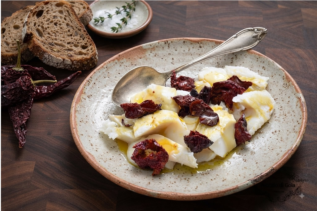 Baccalà con peperoni Cruschi